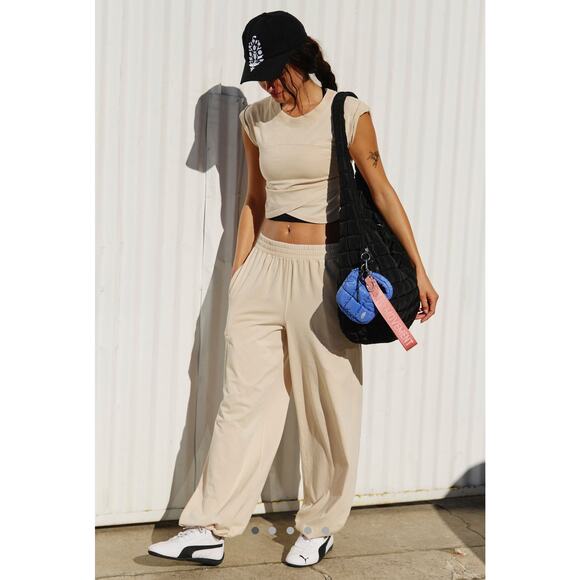 Free People Hot Shot Crossover Set Oatmilk - Picture 1 of 10